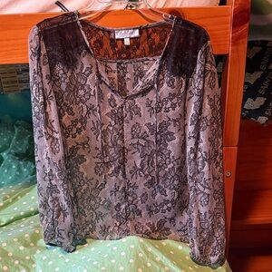 3 for $15 JLo Black Lace Women's Top